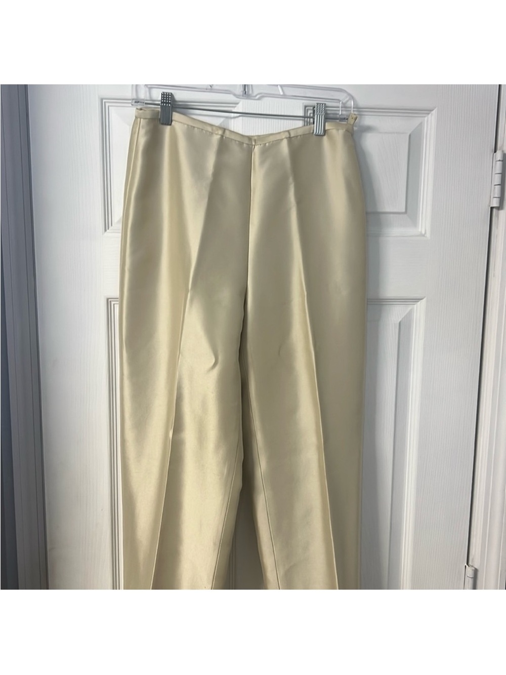 Ann Taylor Silk-Lined Pants in Soft Gold